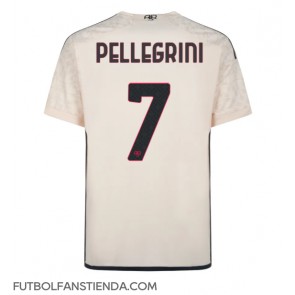 AS Roma Lorenzo Pellegrini #7 Segunda Equipación 2023-24 Manga Corta